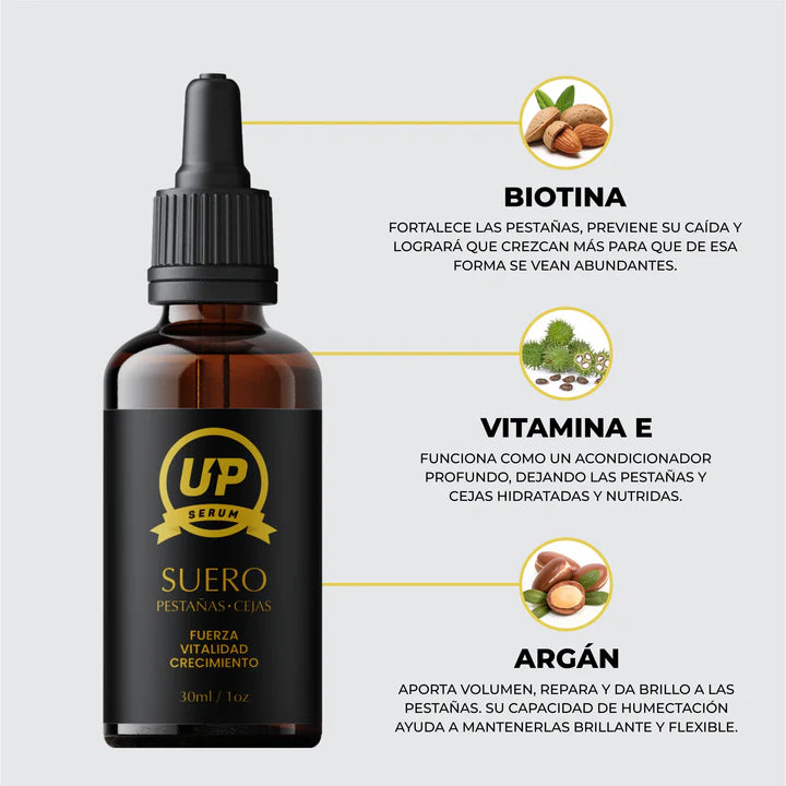 SERUM UP Alargamiento de Pestañas y Cejas